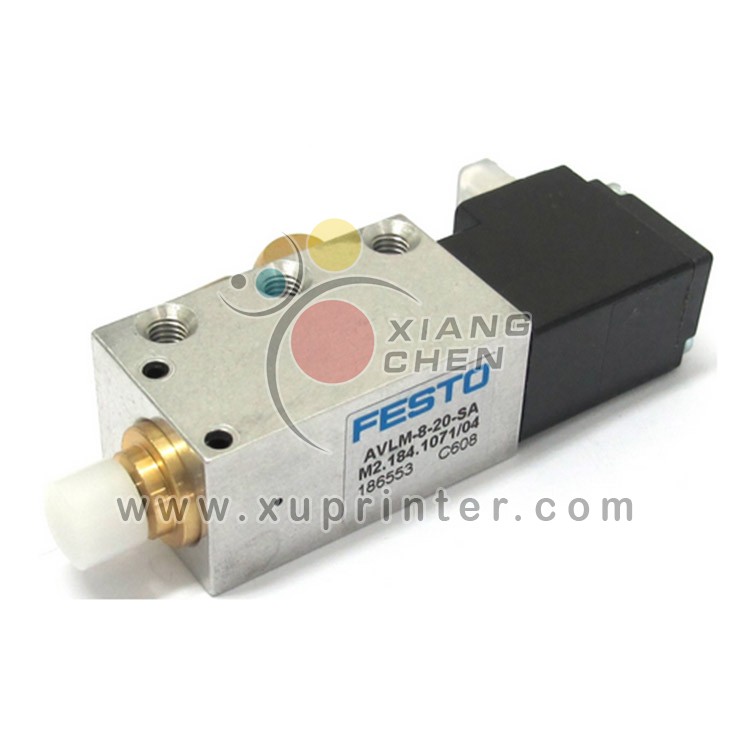 Heidelberg Cylinder/valve Unit D8,H20, M2.184.1071, Heidelberg pneumatic cylinder/valve