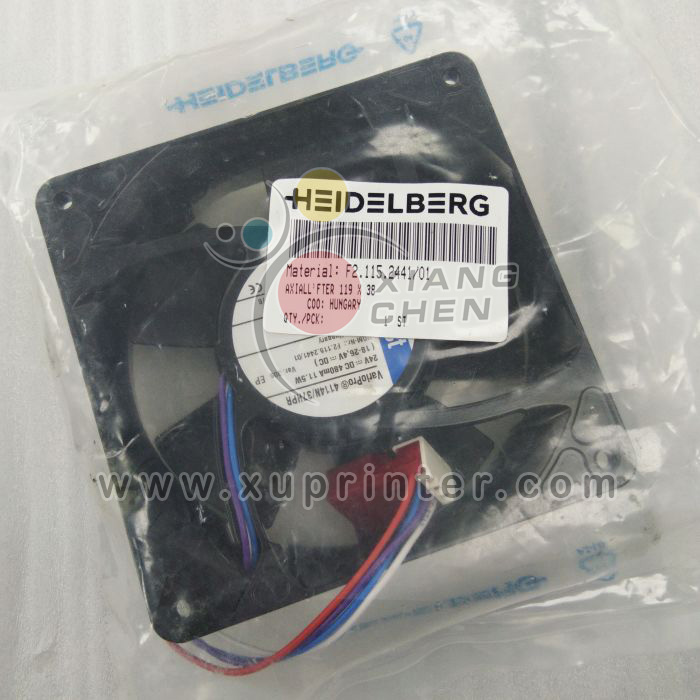 Heidelberg Axial Fan, F2.115.2441， Heidelberg fan, Heidelberg offset machinery parts