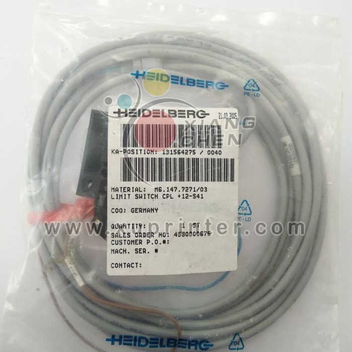 Концевой выключатель Heidelberg 12S4 Nomst Ausl Verl, M6.147.7271, Heidelberg Machinery Parts