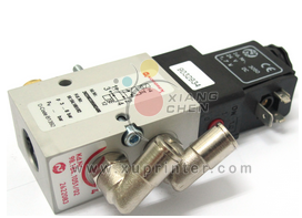 Heidelbreg Pneumatic 4-2 Way Valve Red Button - 6mm Push fits (Exchange), 98.184.1051, Heidelberg Offset Machinery Parts