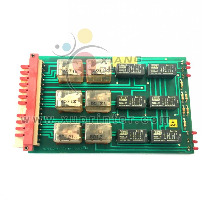 Heidelberg P.C.B with Relays HDM 1/06.4 CPC1, 71.186.3371, Heidelberg Offset Press Parts