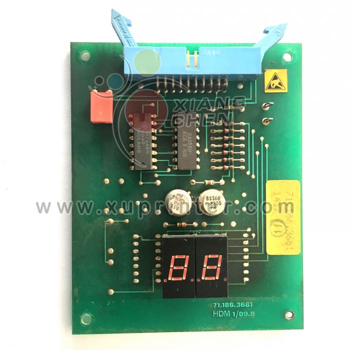 Heidelberg Display HDM 1/09.8 CPC1 71.186.3681 for Heidelberg Offset Press Parts