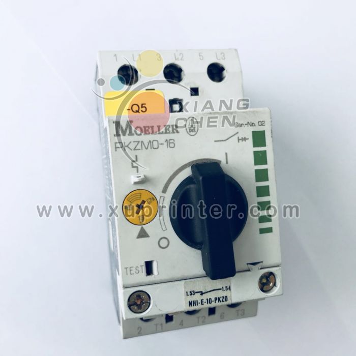 Heidelberg  Switch, Moeller PKZMO-16, Thermal Magnetic Circuit Breaker, Heidelberg offset machinery part