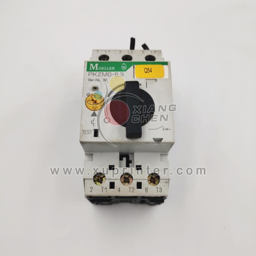 Used MOELLER Motor Protective Starter PKZM0-6.3 Q54 Rotary Knob Printing Machine