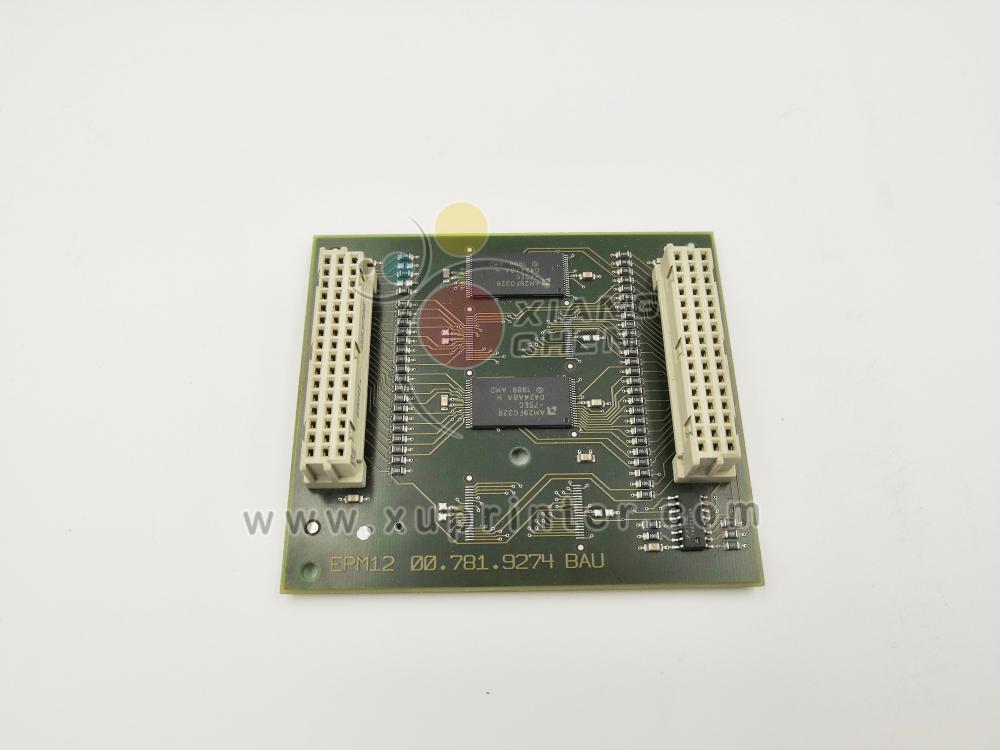 00.785.1068 EPROM Module,Progr.EPM12-CPT V040.3 00.781.9274 Printed Circuit Board EPM12 Heidelberg Printing Machine Parts