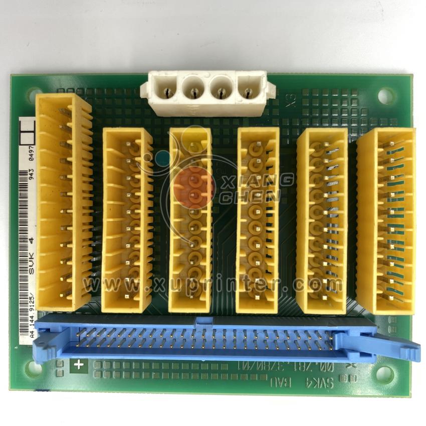 QM46 Printed Circuit Board SVK4 A4.144.09125 Flachbaugruppe Printing Machine Spare Parts