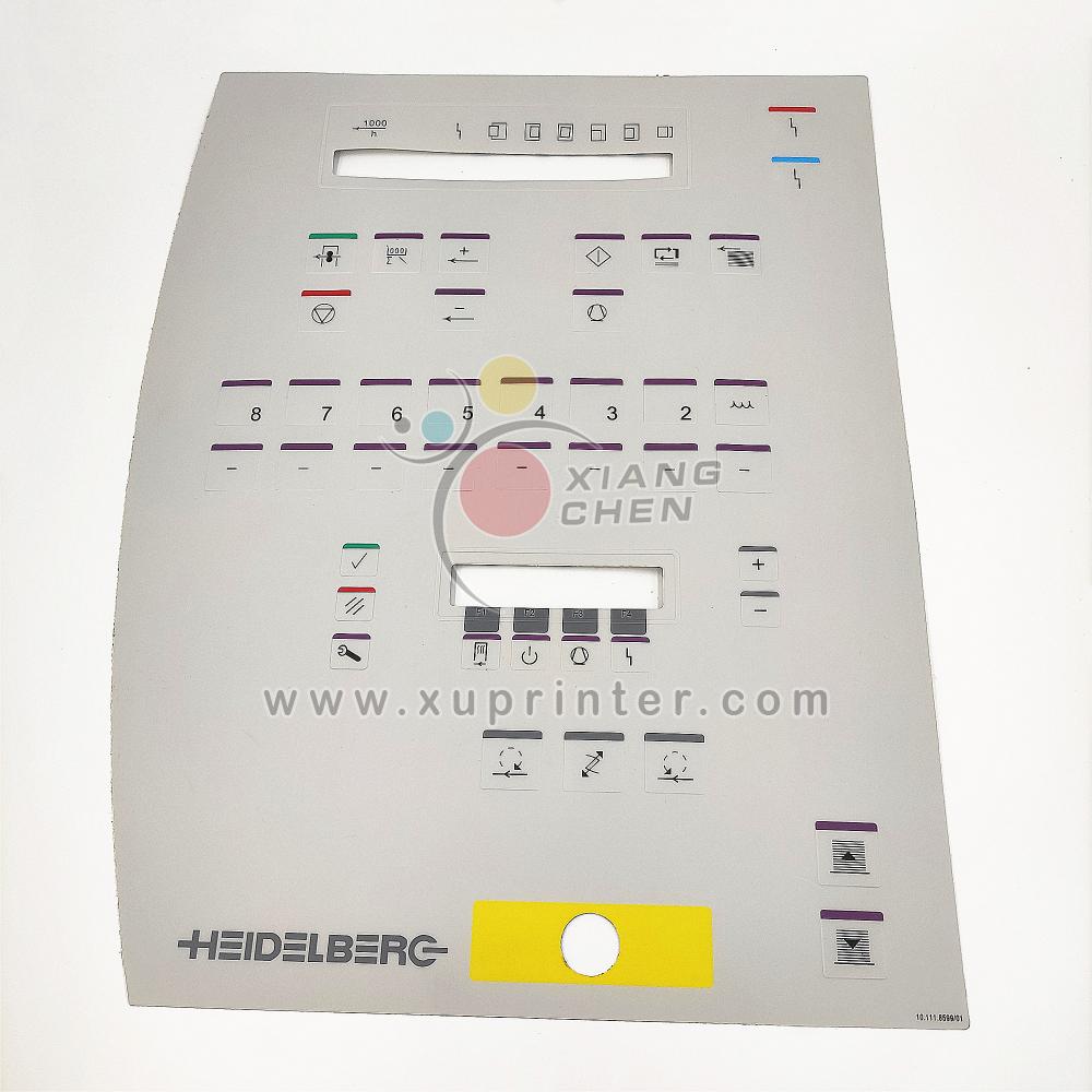 10.111.8599/01 Plate Bedientstel For Heidelberg SM52 SX52 Printer Spare Parts 10.111.8599 Control Panel Cpl High-pile Delivery Plate