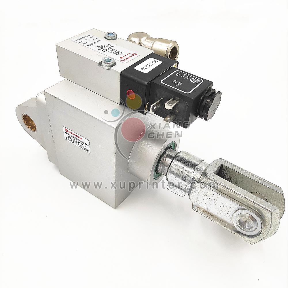 Heidelberg Oil Pressure Combination Cylinder M2.184.1101/A Cylinder/Valve Unit D63 H18 For CD74 XL75 SM74 SX74 SM74 PreDrupa 2008 Machine Solenoid Valve M2.184.1101
