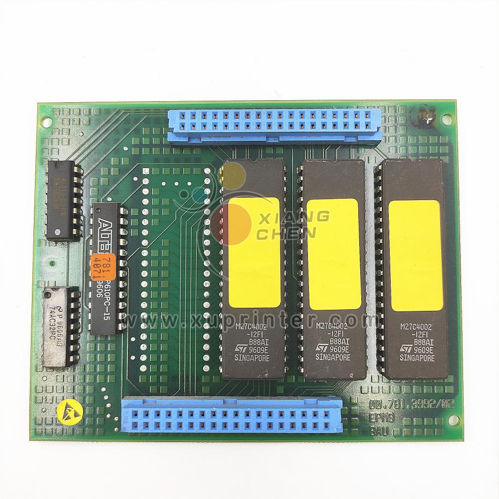 00.781.3992/02 Printed Circuit Board EPM9 BAU 00.785.0113/03 Eprom Module EPM9-RGP2-CPT SW012.4 For HD SM52 SM102 SM74 Printer
