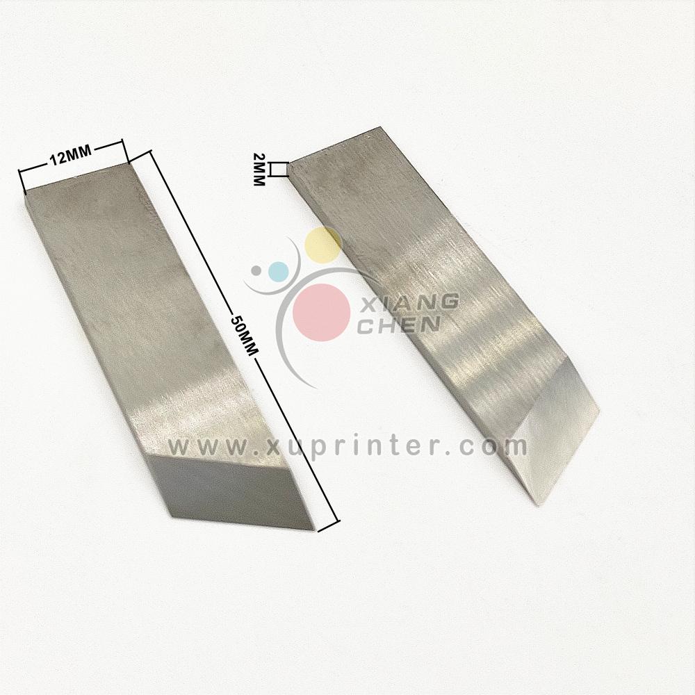 Grooving Machine Blade 50*12*2 Knife Fixed Cutter Blade Slootting Machine Blade Knife Blade Pin On Paper Cutting Knives