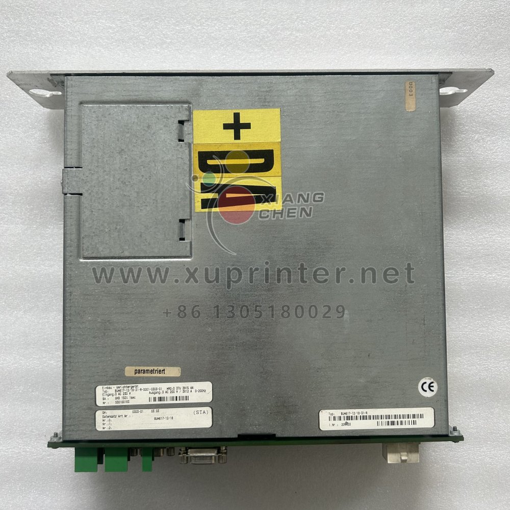 Original BUM617-12 18-31-R-0001-0303-01 Circuit Board Servo Drive For Man Roland Offset Press Parts