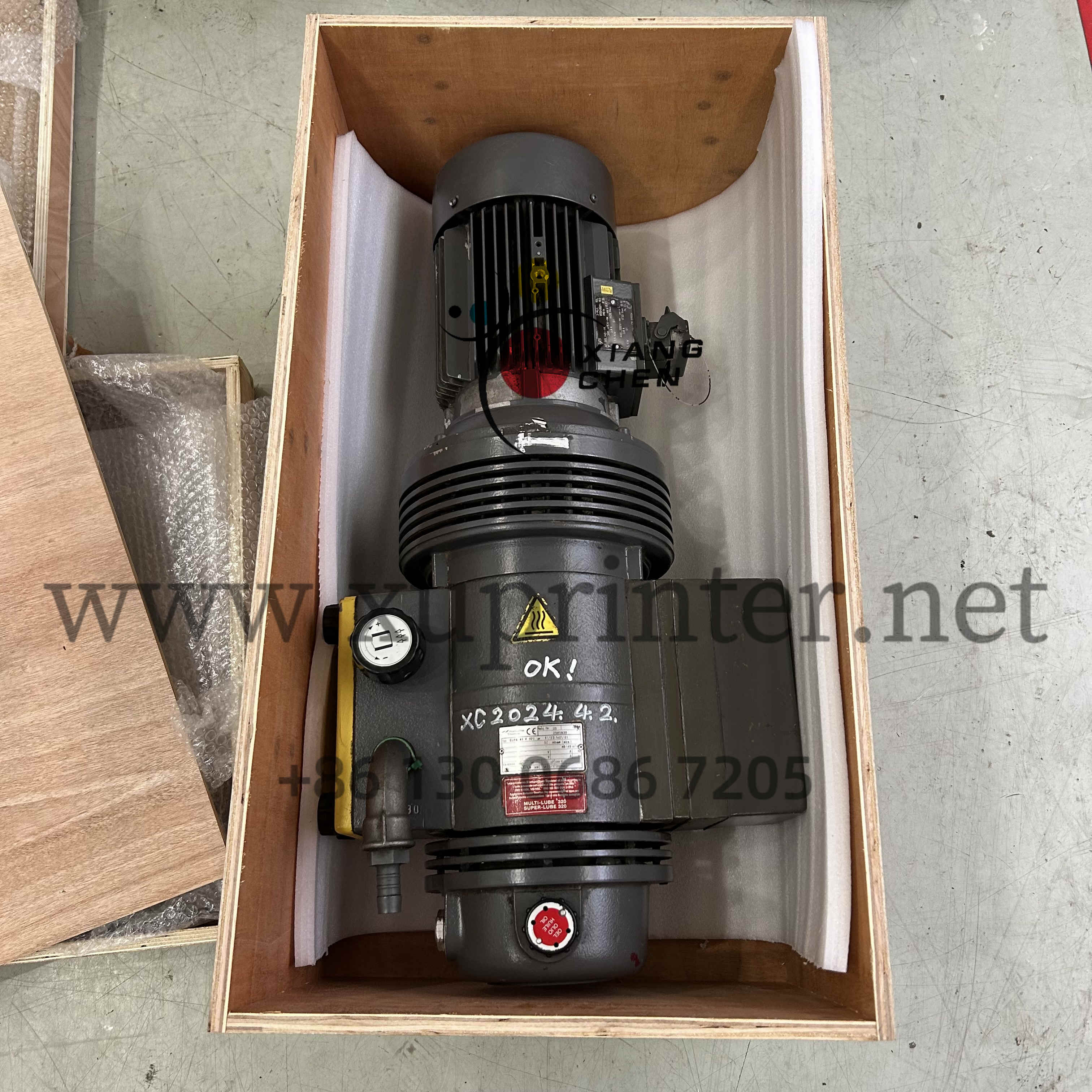 original 61.123.1401 Suction Pump For Heidelberg SM102 SX102 Vacuum Pump CLFG41-400/480V 50/60 Central Device Suction Supply