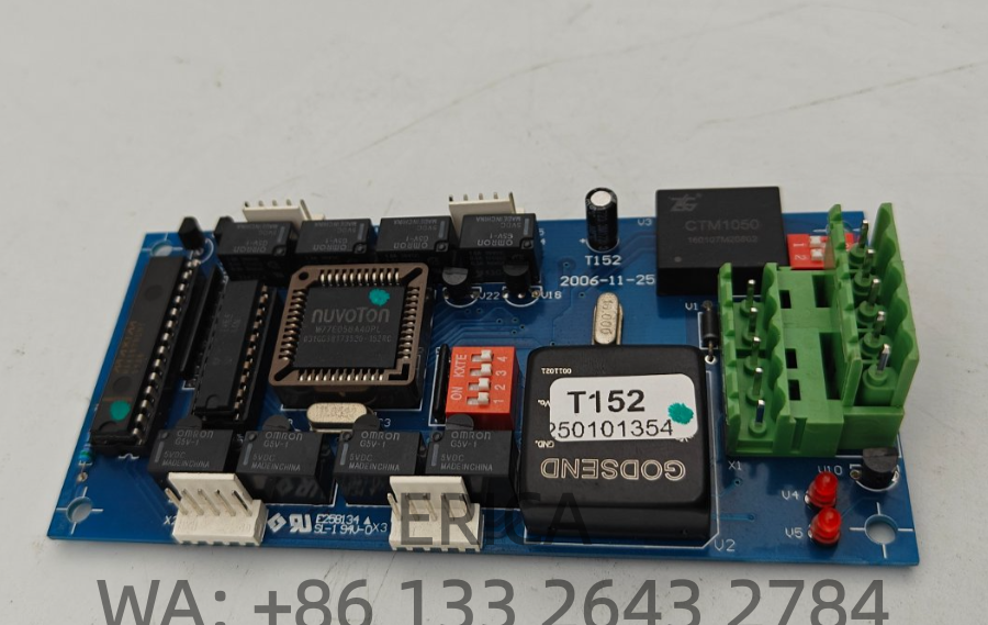 Made in China New Blue Circuit Board with Green Terminal Connector T152 250101354 for GOSS Offset Printing Machine