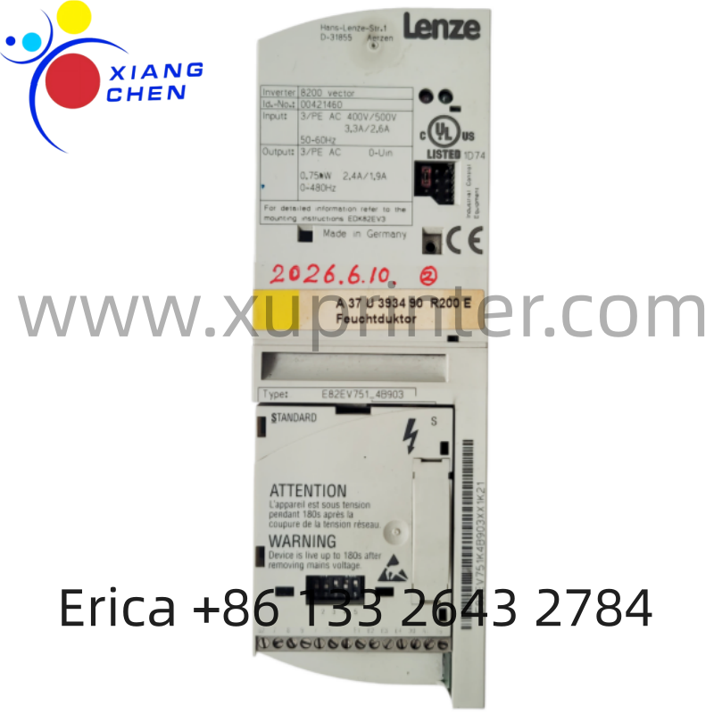 ER Original Used Lenze E82EV751_4B903 Inverter A37U393490 for Heidelberg Offset Printing Press